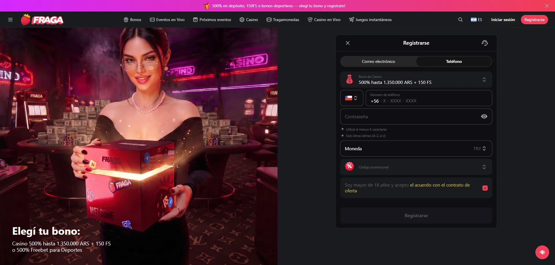 Guía de registro paso a paso en Fraga Casino online 2026